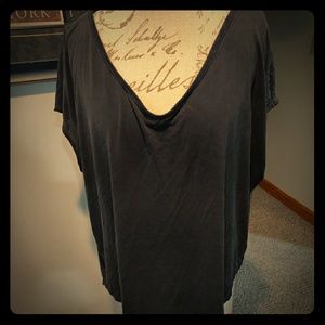 Black flowey soft blouse